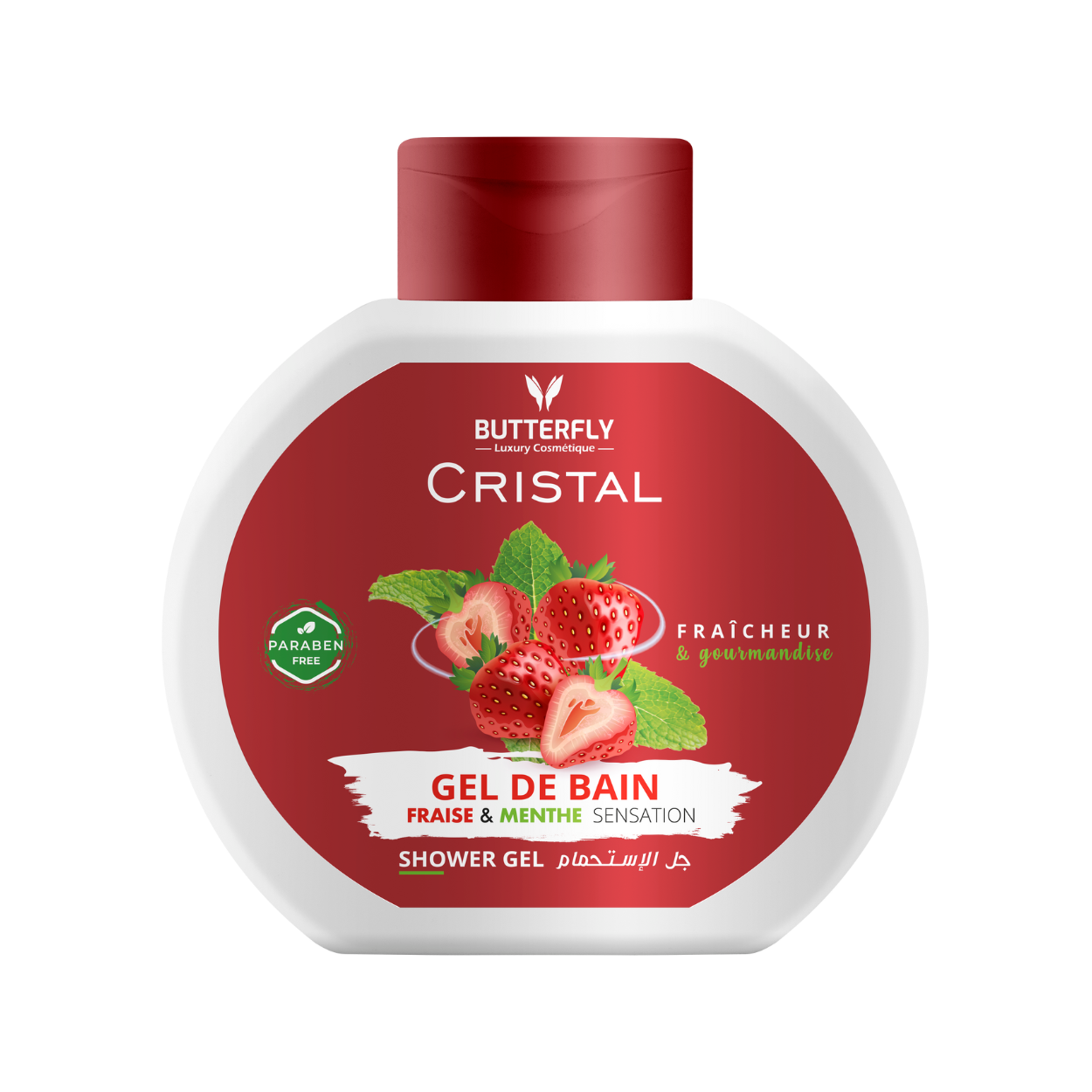 Gel douche 730gr Fraise et Menthe