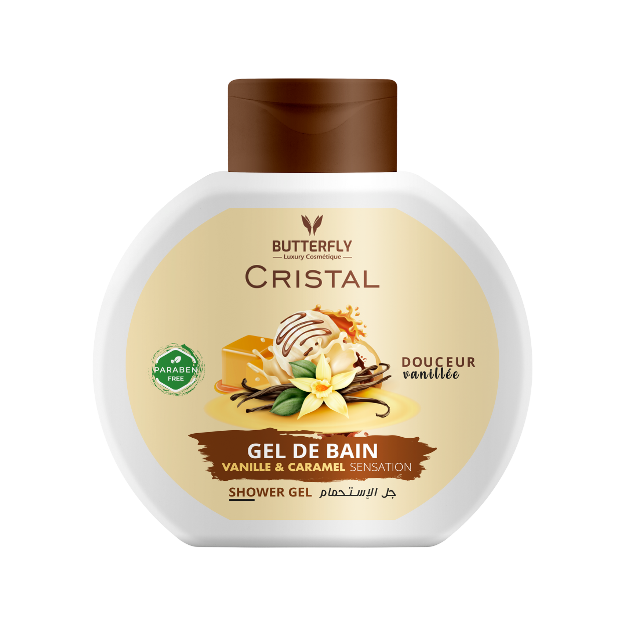 Gel douche 730gr Vanille et caramel