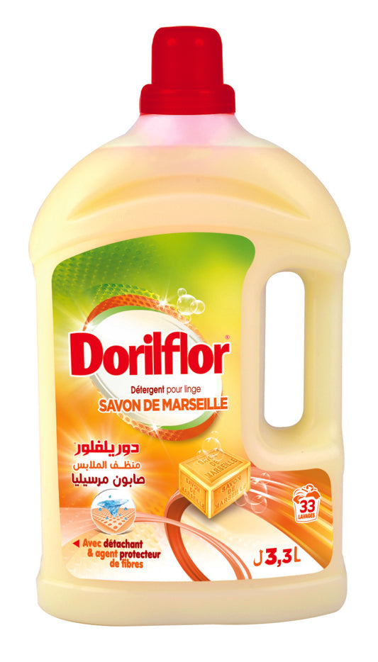 Dorilflor lessive au savon de Marseille 3.3 l